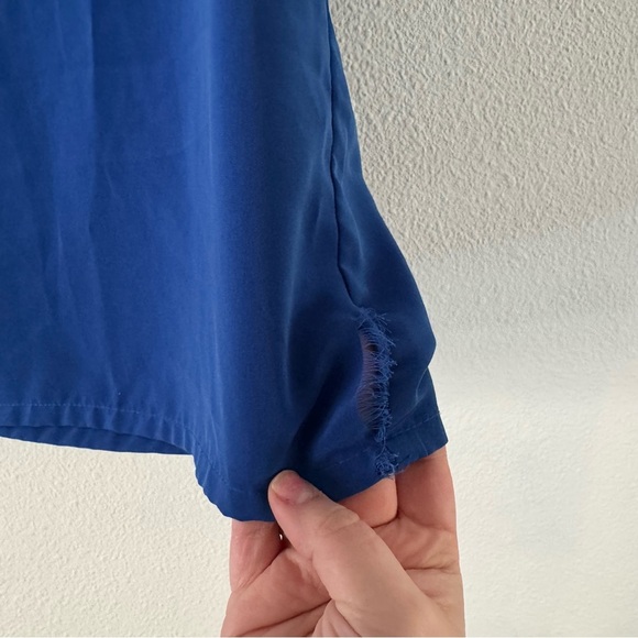 Vintage Blair Vibrant Rich Blue Classic Top Sleeveless Staple Closet Size Large - Picture 6 of 9